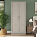 Dulap pentru haine, Hanah Home, BA275, 90x210x57.5 cm, Gresie