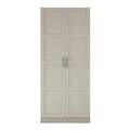 Dulap pentru haine, Hanah Home, BA275, 90x210x57.5 cm, Gresie