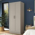 Dulap pentru haine, Hanah Home, BA307, 90x210x57.5 cm, Gresie