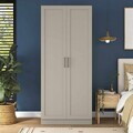 Dulap pentru haine, Hanah Home, BA307, 90x210x57.5 cm, Gresie