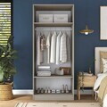 Dulap pentru haine, Hanah Home, BA307, 90x210x57.5 cm, Gresie