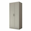 Dulap pentru haine, Hanah Home, BA307, 90x210x57.5 cm, Gresie
