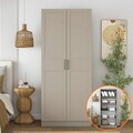 Dulap pentru haine, Hanah Home, BA288, 90x210x57.5 cm, Gresie