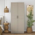 Dulap pentru haine, Hanah Home, BA288, 90x210x57.5 cm, Gresie