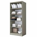 Dulap pentru haine, Hanah Home, BA288, 90x210x57.5 cm, Gresie