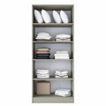 Dulap pentru haine, Hanah Home, BA288, 90x210x57.5 cm, Gresie