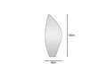 Oglinda Cheval, Hanah Home, Pinta, 120x40x2.2 cm, Negru