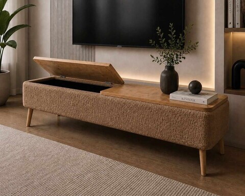 Comoda TV, Hanah Home, Sarven, 120x45x30 cm, Maro