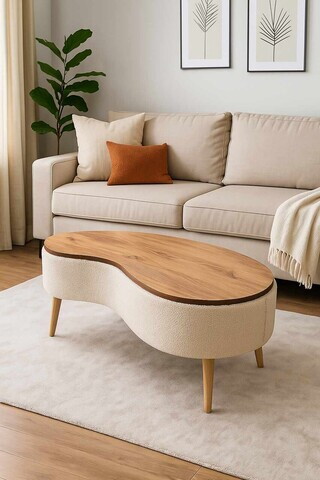Masuta de cafea, Hanah Home, Vera, 98x45x50 cm, Bej