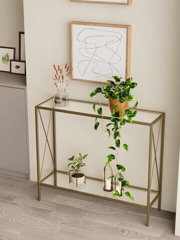 Bufet, Hanah Home, Florya, 80x85x30 cm, Auriu