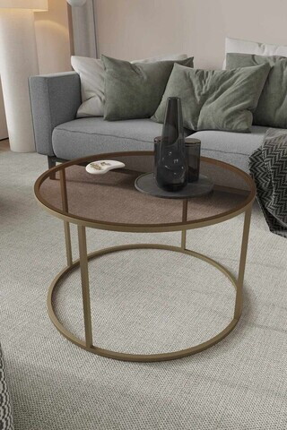 Masuta de cafea, Hanah Home, Royal, Antic / Bronz