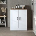 Dulap masina de spalat, Hanah Home, 1016.51, 70x90x69 cm, PAL MELAMINAT, Pin Atlantic / Alb