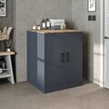 Dulap masina de spalat, Hanah Home, 1016.56, 70x90x69 cm, PAL MELAMINAT, Pin Atlantic / Antracit