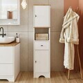 Dulap de baie, Hanah Home, 2388, 37x155.6x31 cm, MDF-LAM, Alb mat