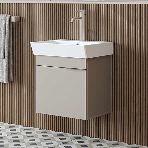 Dulap de baie cu chiuvetă, Hanah Home, Likya 49, 49x54x38.6 cm, PAL, Gresie