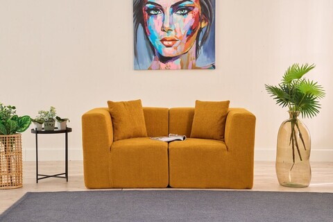 Canapea 2 locuri, Atelier del Sofa, 613LFS1124, Portocaliu