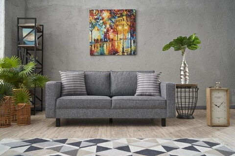 Canapea 2 locuri, Atelier del Sofa, 613LFS1195, Gri