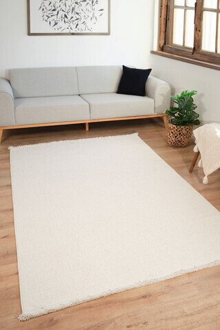 Covor, Loopy 5552, 80x150 cm, Poliester, Crem