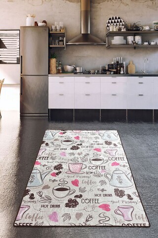 Covor, Hot Drinks, 80x200 cm, Multicolor