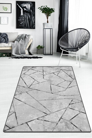 Covor, Gray Djt, 80x120 cm, Gri