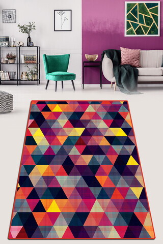 Covor, Bunt Djt, 100x200 cm, Multicolor