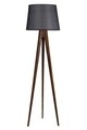 Lampadar, Luin, 8284-4, E27, 60 W, lemn/textil