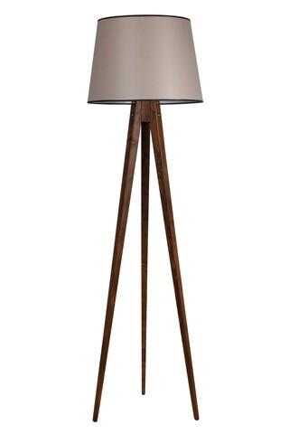 Lampadar, Luin, 8284-5, E27, 60 W, lemn/textil