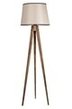 Lampadar, Luin, 8285-8, E27, 60 W, lemn/textil