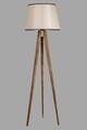 Lampadar, Luin, 8285-8, E27, 60 W, lemn/textil