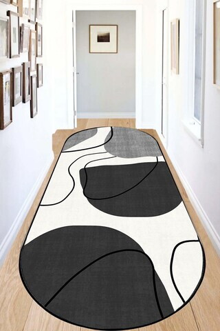 Covor, Of Long Oval, 80x150 cm, Ecru