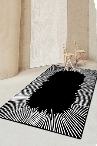 Covor, Somber, 100x200 cm, Negru