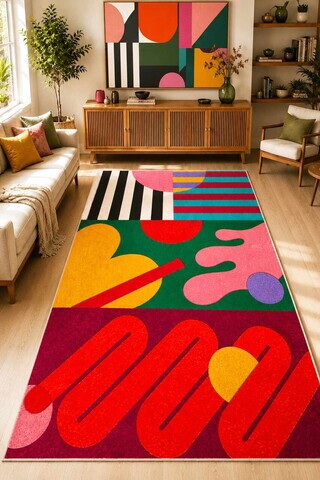 Covor, Orten, 140x190 cm, Multicolor