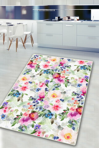 Covor, Blurry Roses Djt, 100x150 cm, Multicolor