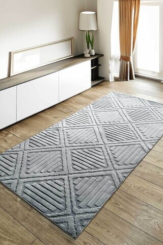 Covor, CLR-Hilda-Gri-29, 120x180 cm, Poliester, Gri
