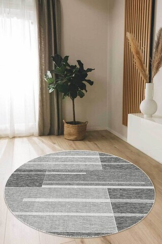 Covor, CLR-7203-Yuv-Gri-2343, 100x100 cm, Poliester, Multicolor