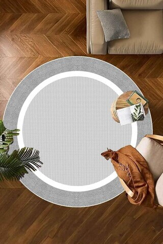 Covor, CLR-7346-126, 100x100 cm, Poliester, Gri