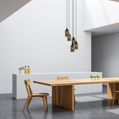 Candelabru, Opviq, Smoked - 022, E27, 60 W, metal/sticla