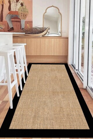 Covor, CLR-0000249-002, 80x140 cm, Poliester, Negru