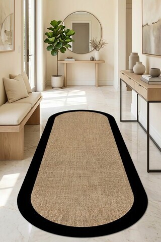 Covor, CLR-0000254-002, 80x140 cm, Poliester, Negru