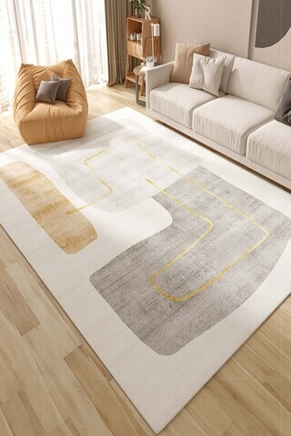 Covor, CLR-0000496-002, 80x140 cm, Poliester, Gri