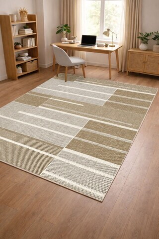 Covor, CLR-7203-349, 80x140 cm, Poliester, Bej