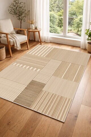 Covor, DC-7512-09, 80x140 cm, Poliester, Bej