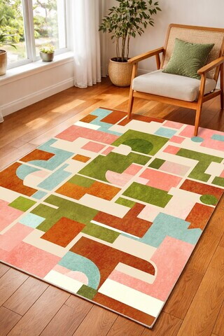 Covor, DC-7513-09, 80x140 cm, Poliester, Multicolor