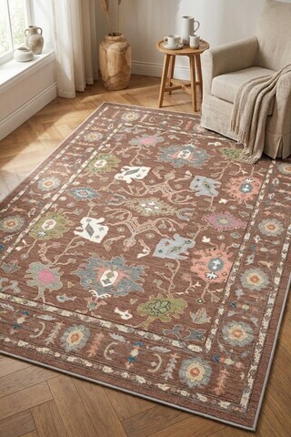 Covor, DC-7530-09, 80x140 cm, Poliester, Maro