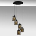 Candelabru, Opviq, Smoked - 062, E27, 60 W, metal/sticla