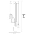 Candelabru, Opviq, Smoked - 062, E27, 60 W, metal/sticla