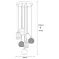 Candelabru, Opviq, Smoked - 081, E27, 60 W, metal/sticla