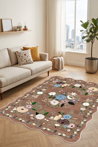 Covor, CLR-7528-03, 60x200 cm, Poliester, Maro