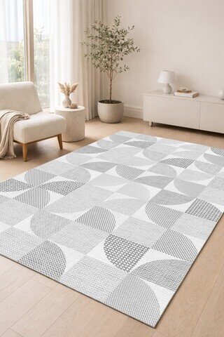 Covor, DC-7517-03, 60x200 cm, Poliester, Gri