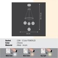 Candelabru, Sage, Togo 3+1 Sarkıt - Chrome, LED, 32 W, 3 culori, metal/acrylic